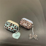 Yeknu  Color Blocking Leopard Print Suitable For Apple AirPods Pro 1st, 2nd, 3rd Generation Bluetooth Headphone Case protective Case