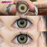 Yeknu  Color Contact Lenses with Container Tweezers Green Color Eye Lenses Blue y2k Colorcon High Quality Brown Natural Lenses