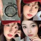 Yeknu  2PCS Gilding Prescription Contact Lenses Cosmetics Eye Color Lenses Fashion Pupils Myopia Colored Contact Lenses Violet