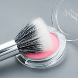 Yeknu  Dot brush Blush brush pure wool flat head small large optional makeup brush Soft hair wooden handle beauty tools