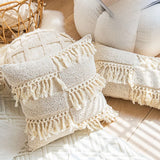 Yeknu  Nordicins Inspired Cotton Linen Pillowcase Living Room Sofa Cuion Sample Room Pillow Home Decorative Pillow Cover