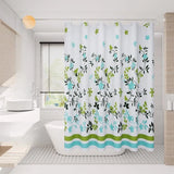 Yeknu  Transparent Waterproof Shower Curtain Bathroom Translucent Partition Curtain Easy Clean Wipe Mildew Proof Curtains with Hooks
