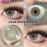 Yeknu  1Pair Fashion Big Lenses Colored Contact Lenses for Eyes Beauty Blue Eyes Lenses Natural Green Brown Grey Lens