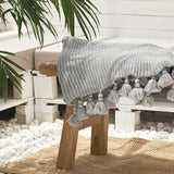 Yeknu  Acrylic Knitted Tassel Blanket Home Decor Sofa Throw Blanket