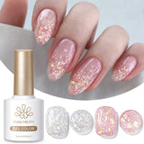 Yeknu  10ml Elven Light Jelly Gel Polish Vernis Semi Permanent Nail Art Manicure Soak Off LED UV Gel Nail Supplies