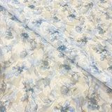 Yeknu  100x150cm Jacquard Chiffon Fabric Summer for Dresses Skirts Shirt T-shirt Sewing Needlework Cloth Thin Soft Breathable Flower