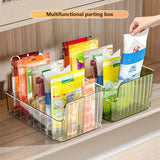 Yeknu  2pcs six-grid detachable spice rack, large-capacity refrigerator, cabinet and living room countertop condiment storage box