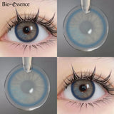 Yeknu  New Bio-essence 1 Pair Green Contact Lenses for Eyes Gray Lenses Brown Lenses Makeup Fashion Lenses 1 Year Pupils