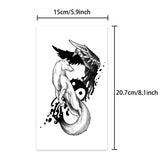 Yeknu  Long-lasting waterproof temporary tattoo stickers simulated non-reflective fox eagle pattern fake tattoos for boys and girls