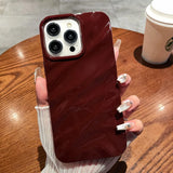 Yeknu  Wave Phone Case For iPhone 17 Air 16 15 14 13 12 Pro Max 11 XS XR X 6 7 8 Plus Soft Bumper Shockproof Cover Solid Color Coque
