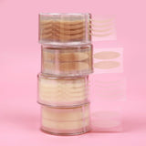 Yeknu Invisible Double Eyelid Sticker 2400PCS Lace Eye Lift Strips Self-adhesive Double Eyelid Tapes Clear Beige Eye Tapes Makeup Tool