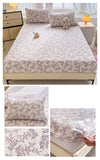 Yeknu Elastic Fitted Sheet Floral Style Bedsheet Soft Bed Cover Home Bed Linen Sheets drap de lit (Pillowcase Need Order)