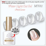 Yeknu  10ml Cat Magnetic Gel Polish High Transparency Moonlight White Effect Long-Lasting Salon Soak Off UV LED Manicure