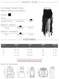 Yeknu  SylCue Mesh Patchwork Skirts Women Skinny Irregular Ruched Side Split Personality Niche Look Thinner Wild Street Style Bottoms