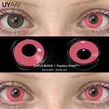 Yeknu  Contact Lenses Cosplay Color Contact Makeup Black Lenses Cosmetics Woman Cosplay Halloween Green Contact Lenses Red Lenses