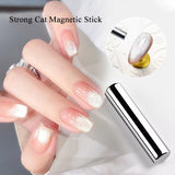 Yeknu  Gold Reflective Moonlight Gel Nail Polish Cat Magnetic Aurora Spar Glitter Semi-Permanant Varnish Nail Art Magnetic