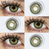 Yeknu  NEW Color Contact Lenses Beauty Brown Pupils Natural Black Contact Lenses Soft Colorful Makeup Eyes Gray Lenses Natural