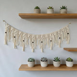 Yeknu  Macrame Wall Hanging Tapestry Hand Woven Macrame Tapestry Boho Decor Modern Boho Tapestry Wall Decor Macrame Banner Garland