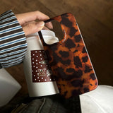 Yeknu  Ins Amber Irregular Pattern Case For iPhone 16 Pro 15 14 Pro Max 15Pro Soft Phone Protection Cover for iPhone 12 13 Funda coque