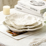 Yeknu  Ceramic Relief Pattern Grape Strawberry Dining Plate French Style Western Pasta Tableware Kitchen Dessert Fruit Salad Plate, 1Pc