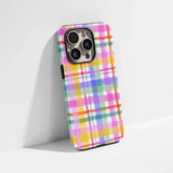 Yeknu  Colourful Lines Phone Case for IPhone 17 16e 16 15 14 13 12 11 X XS XR XSMAX 7 8 Air Pro Max Plus Luxury Double-layer Back Cover