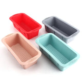 Yeknu  1PC 10 Inch Rectangular Non-stick Silicone Toast Baking Pan Baking Cake Mold Silicone Tray Food Production Kitchen Tools
