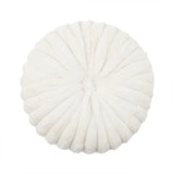 Yeknu  Round Velvet Cushion Warm Plush 3D Pumpkin Throw Pillow For Office Chair Living Room Couch Bed Home Decor Soft Stuffed Cushion