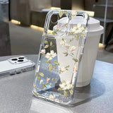 Yeknu  Flower Phone Case For iPhone 16 13 15 11 12 14 17 Pro Max Air 16E XS XR 7 8 SE Shockproof Transparent Cover Silicone Soft Fundas