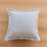 Yeknu  1Pcs Striped Throw Pillow Cover Decorative Square Cushion Case for Sofa Home 45x45/50x50/30x50cm Hemp Pillowcase With Tassels
