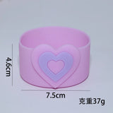 Yeknu  1PC Silicone Heart Straw Covers Reusable Star Straw Toppers Drinking Caps Straws Stopper for Stanley 10mm Tumbler Accessories