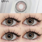 Yeknu  1 Pair Cosmetic Color Lens Korea Cosplay Big Eyes Contact Lens Diameter Large Pink Lens