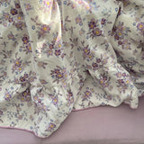Yeknu 3/4Pcs Korean Princess Style Floral Ruffles Bedding Set Skin-friendly Soft Duvet Cover Set Bed Sheet Or Bed Skirt Pillowcases