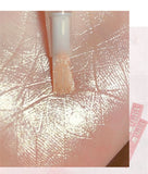 Yeknu  Waterproof Shiny Diamond Highlight Pen Eye Makeup Highlighter Long Lasting Pearl White Brighten Silkworm Shadow Liquid Highlight
