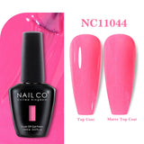 Yeknu  15ml Orange Color Nail Gel Polish Semi Permanent Red Pink Gellack Nail Art Salon Soak Off UV LED Glitter Nail Gel Varnish