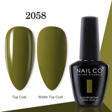 Yeknu  15ml Gel Nail Polish LED Semi-permanent Summer Varnish UV Vernis Blue Color Enamels For Nails Gellak Top Coat Base Polish