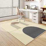 Yeknu  Simple Modern Geometric Striped Carpet Light Luxury Style Living Room Bedroom Office Non Slip Floor Mats Home Decoration