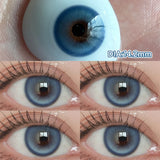 Yeknu  1 Pair Myopia Color Contact Lenses for Eyes with Prescription Makeup Eye Color Lenses Beauty Pupils Fashion Blue Lenses