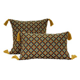 Yeknu  Cotton Linen Flower Cushion Pillowcase Retro European Style Living Room Sofa Backrest High Precision Jacquard Cushion Cover