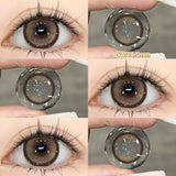Yeknu  2PCS Gilding Prescription Contact Lenses Cosmetics Eye Color Lenses Fashion Pupils Myopia Colored Contact Lenses Violet