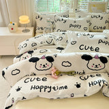Yeknu Print Quilt Cover Girls Room Bedding Duvet Cover Skin-friendly Comforter Cover funda nordica (Pillowcase Need Order)