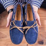 Yeknu   Men Casual Shoes Luxury Brand comfortable Slip on Formal Loafers Men Moccasins Italian Soft Male Driving Shoes