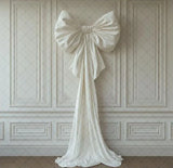 Yeknu  Mehofond Photography Background Elegant Pink Orange Bow Aldult Birthday Wedding Maternity Portrait Decor Backdrop Photo Studio