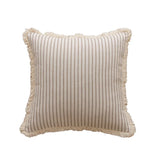 Yeknu  1Pcs Striped Throw Pillow Cover Decorative Square Cushion Case for Sofa Home 45x45/50x50/30x50cm Hemp Pillowcase With Tassels
