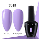 Yeknu  15ml Gel Nail Polish LED Semi-permanent Summer Varnish UV Vernis Blue Color Enamels For Nails Gellak Top Coat Base Polish