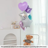 Yeknu  40-Inch Number Balloons for Birthday Photoaphy Props Boys Girls One Year Old Creme Purple Decorative Scene Arrangement