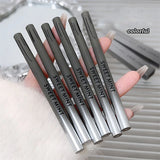 Yeknu  Silky Long-lasting Eye Liner Pencil  Eyeliner Pen Natural Matte Wine Red Eyeliner Easy To Color Waterproof Eye Make Up Cosmetics