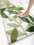 Yeknu  Non-Slip Batoom Mat hine Waable No edding Simple Decor Qui Dry Entrance Rug Square Home Use Floor Carpet