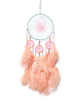 Yeknu  Handmade Dream Catcher Feather Ornament Birthday Gift for Women Forest System Girl's Heart Bedroom Hanging Decoration Creativ...