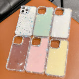 Yeknu  Bling Glitter Clear Phone Case For iPhone 17 Pro Max Case iPhone 13 15 14 16 Pro Max 17 Air Shockproof Silicone Soft Cover Funda