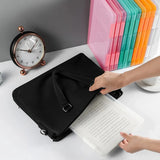 Yeknu  1pc Multi-layer Portable File Box Waterproof Contract Storage Box A4 Plastic PP File Box  Portable Transparent File Box